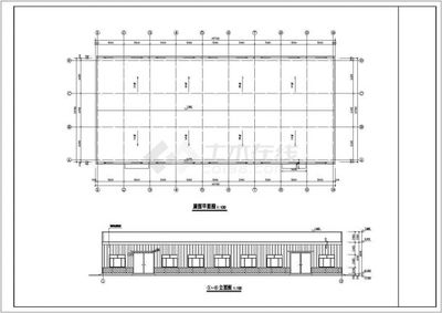 某地新型鋼結構小廠房結構設計施工圖